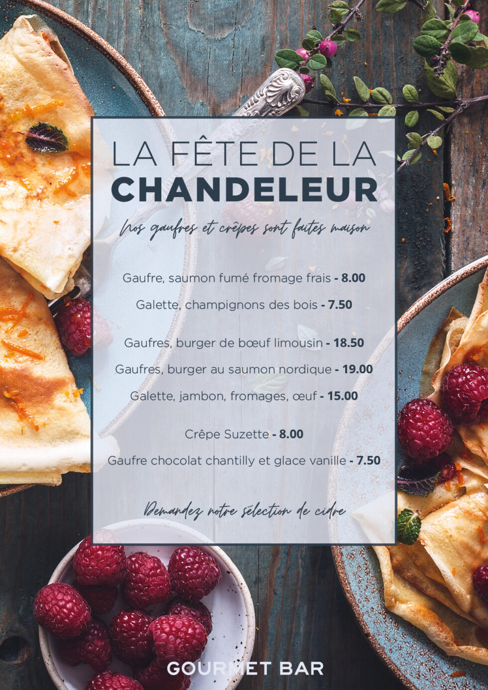 Fête de la chandeleur Gourmet Bar Lyon Confluence